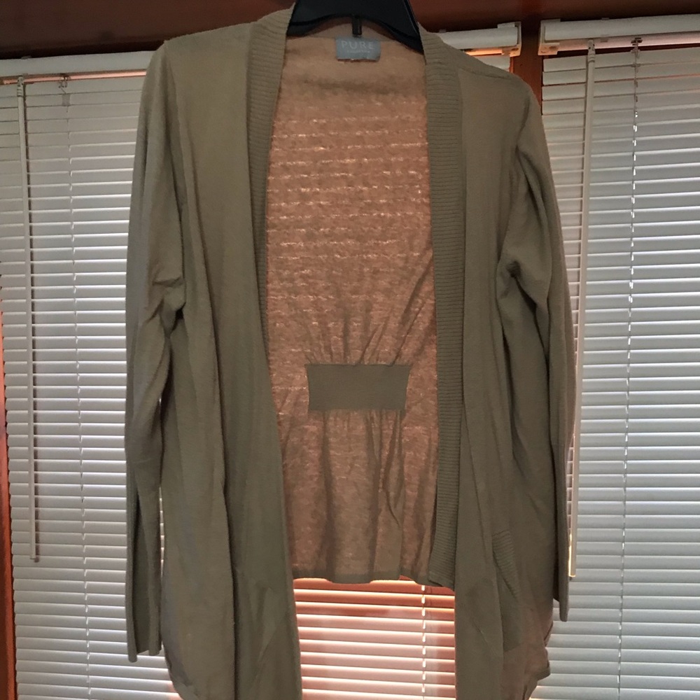 Cream colored cardigan